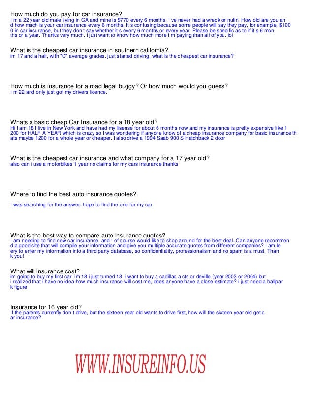 Car Insurance Year Old Male Ontario Car Insurance Year Old Male Ontario