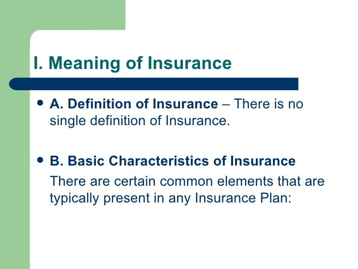 Insurance And Risk