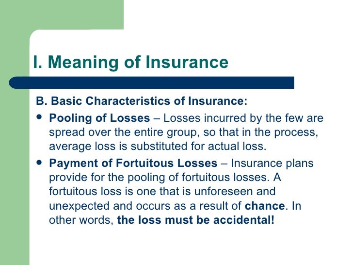Insurance And Risk Insurance And Risk
