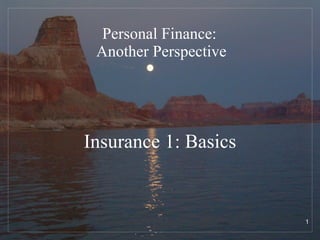 Personal Finance:  Another Perspective ,[object Object]