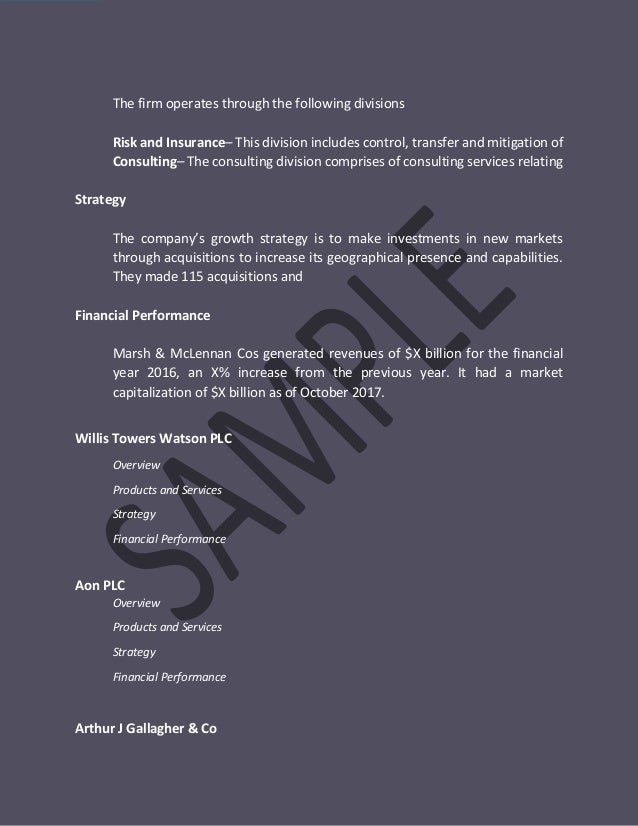 Insurance Brokers And Agents Global Market Report 2018