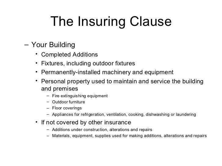 Insurance course 101