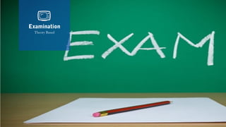 Theory Based

PAGE 12

Examination

 