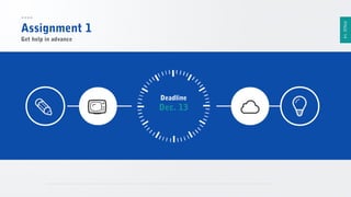 PAGE 14

Assignment 1
Get help in advance

Deadline

Dec. 13

 