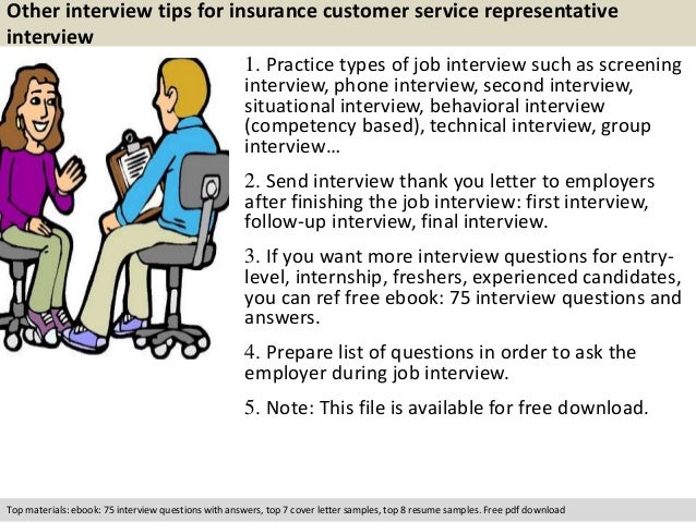 Insurance Customer Service Representative Interview Questions