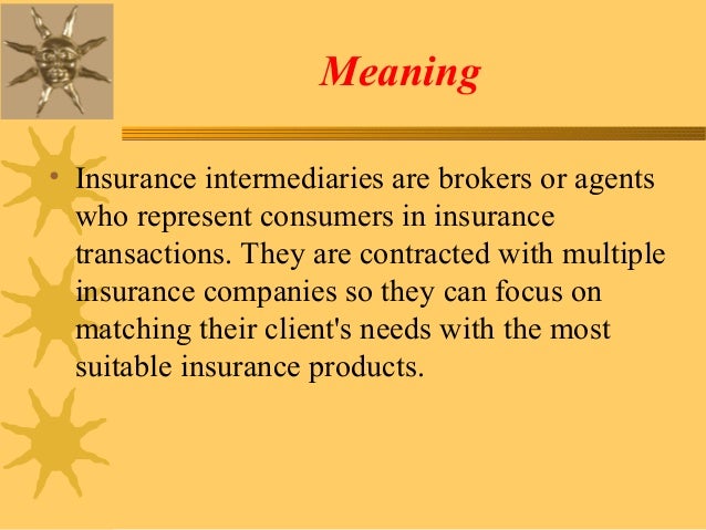 Insurance intermediaries