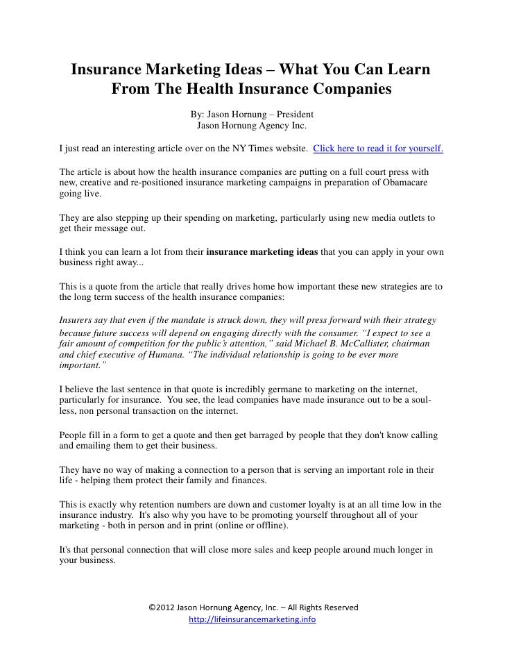 Insurance Marketing Ideas For The Modern Agent