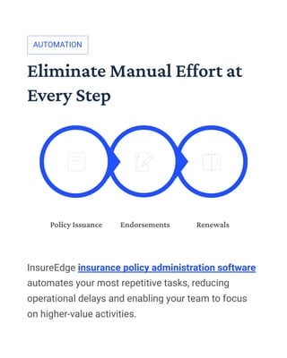 Insure Edge Insurance Policy Administration Software: Enabling Smart Policy ...