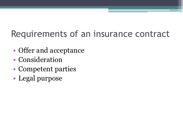 Insurance principles