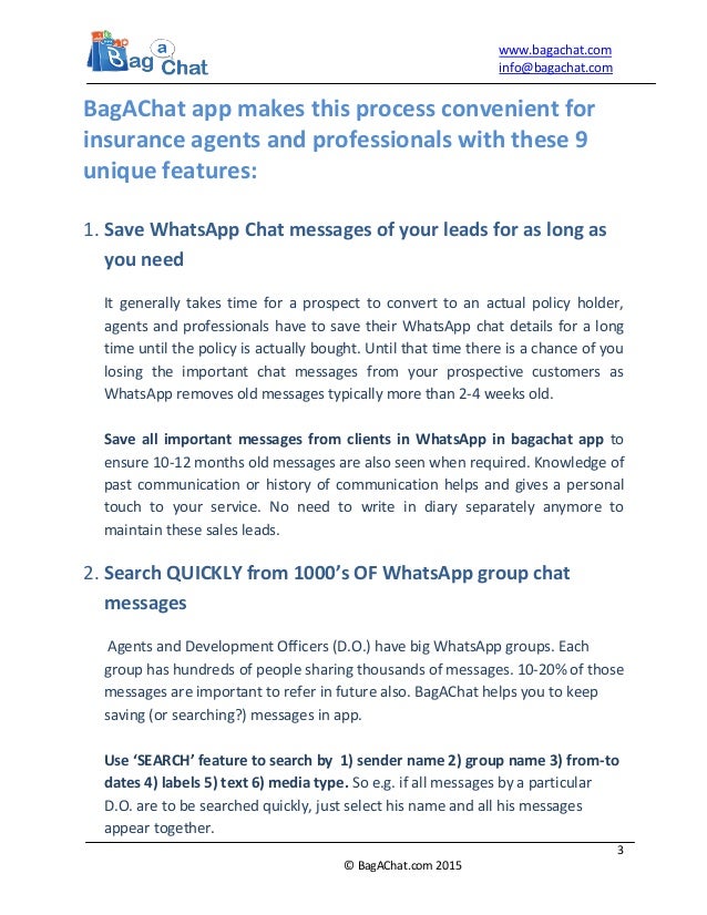 Insurance Professionals Guide to Effective Marketing Using WhatsApp & BagAChat App