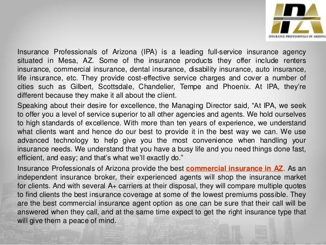 Insurance professionals of arizona is offering exceptional Insurance professionals of arizona is offering exceptional