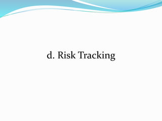 d. Risk Tracking
 