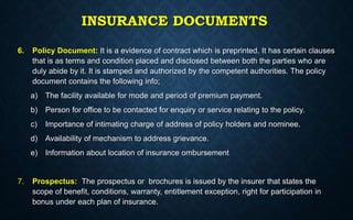 Parties Involved In Insurance InsUraNce, Re-InSurAnce & BanCaSSuraNce | PPTX