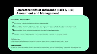 Define Insurance Risk INSURANCE RISK & RETURN RELATIONSHIP AND REGULATORY FRAMEWORK OF ...