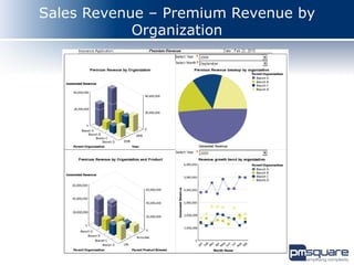 Sales Revenue – Premium Revenue by
            Organization
 