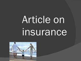 Article on insurance 