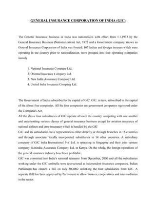 Insurance sector term paper