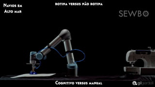 Cognitivo versus manual
rotina versus não rotinaNavios em
Alto mar
 