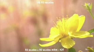 26 bilhões a 50 bilhões M2M - IOT
U$ 90 trilhões
 