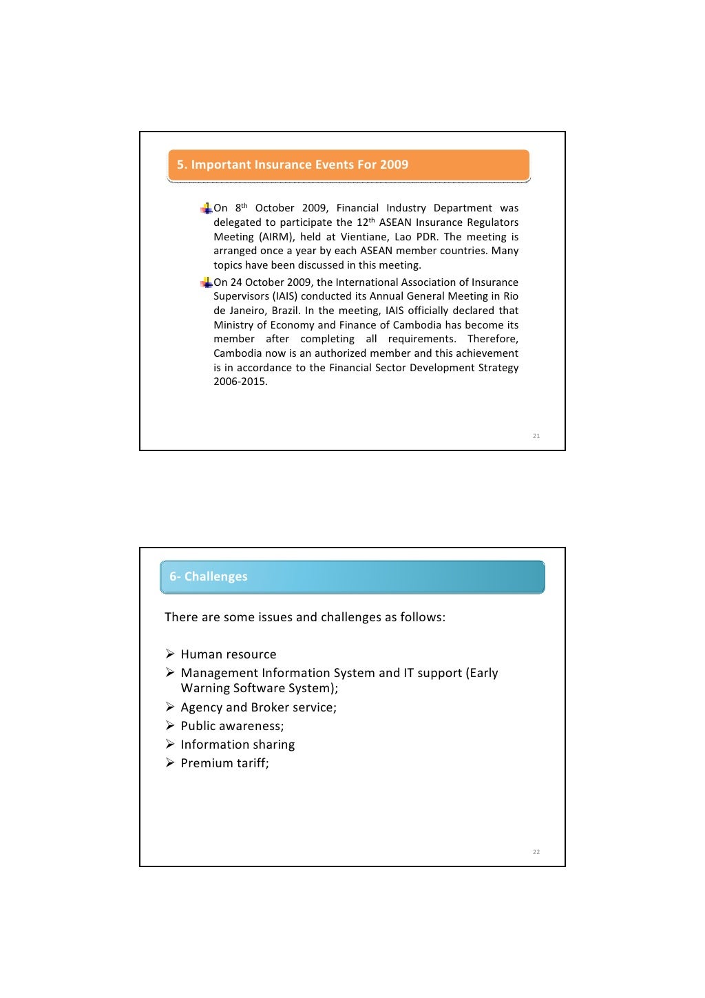 Insurance supervision in cambodia