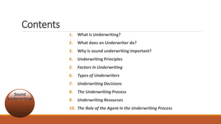 Takaful and Insurance underwriting | PPSX