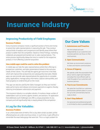 Mobile apps in the Insurance Industry | PDF
