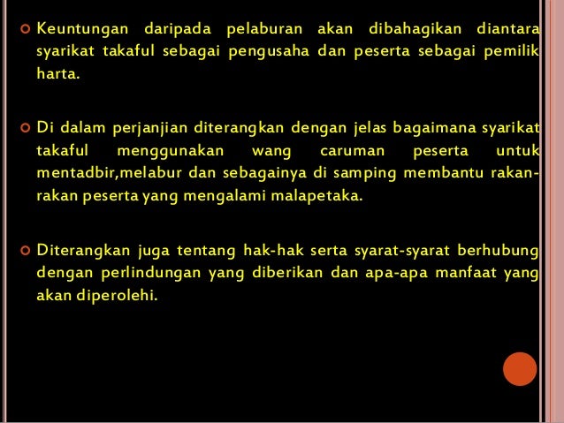 Insuran islam (takaful islam)