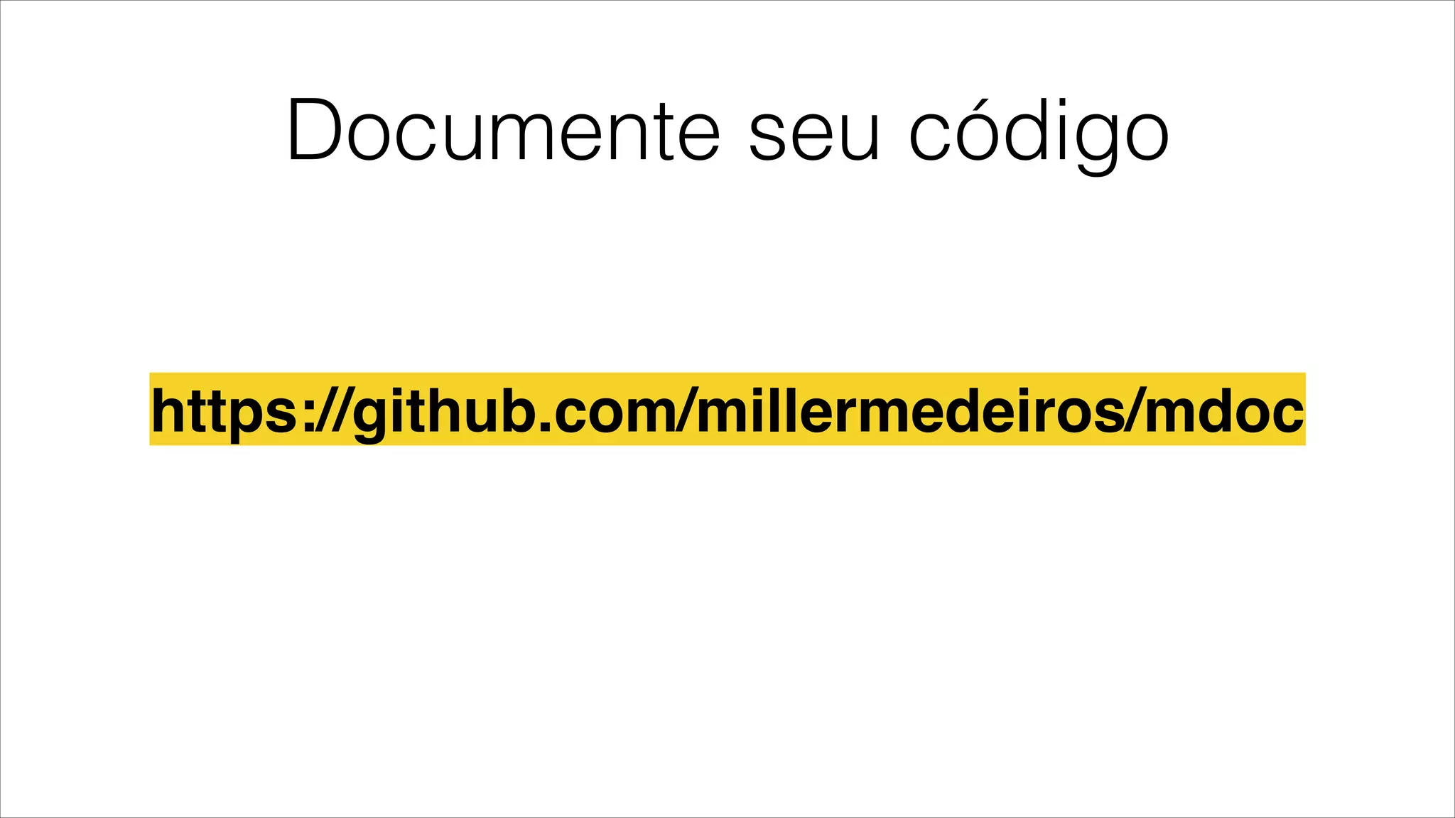 Documente seu código
https://github.com/millermedeiros/mdoc
 