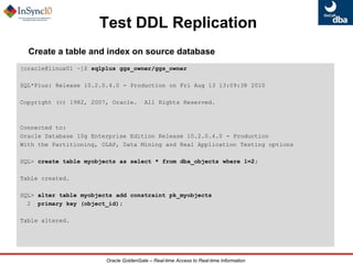Supports multiple Extract and Replicat processes  