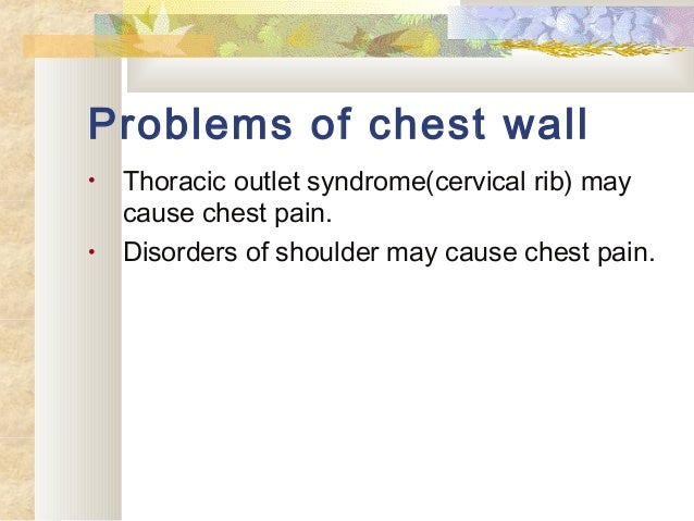 [Int. med] chest pain 3rd year class