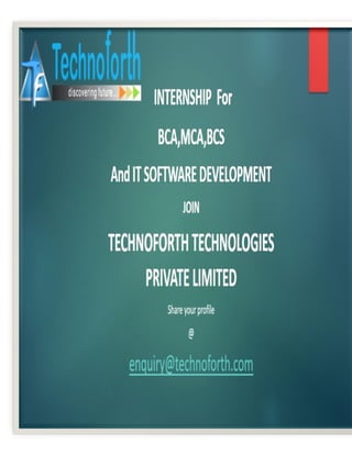 Internship for Software development 