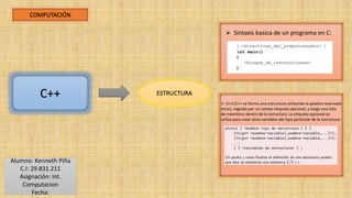 Lenguaje de Programación C++ | PPTX