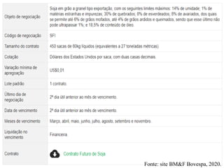 23
Fonte: site BM&F Bovespa, 2020.
 
