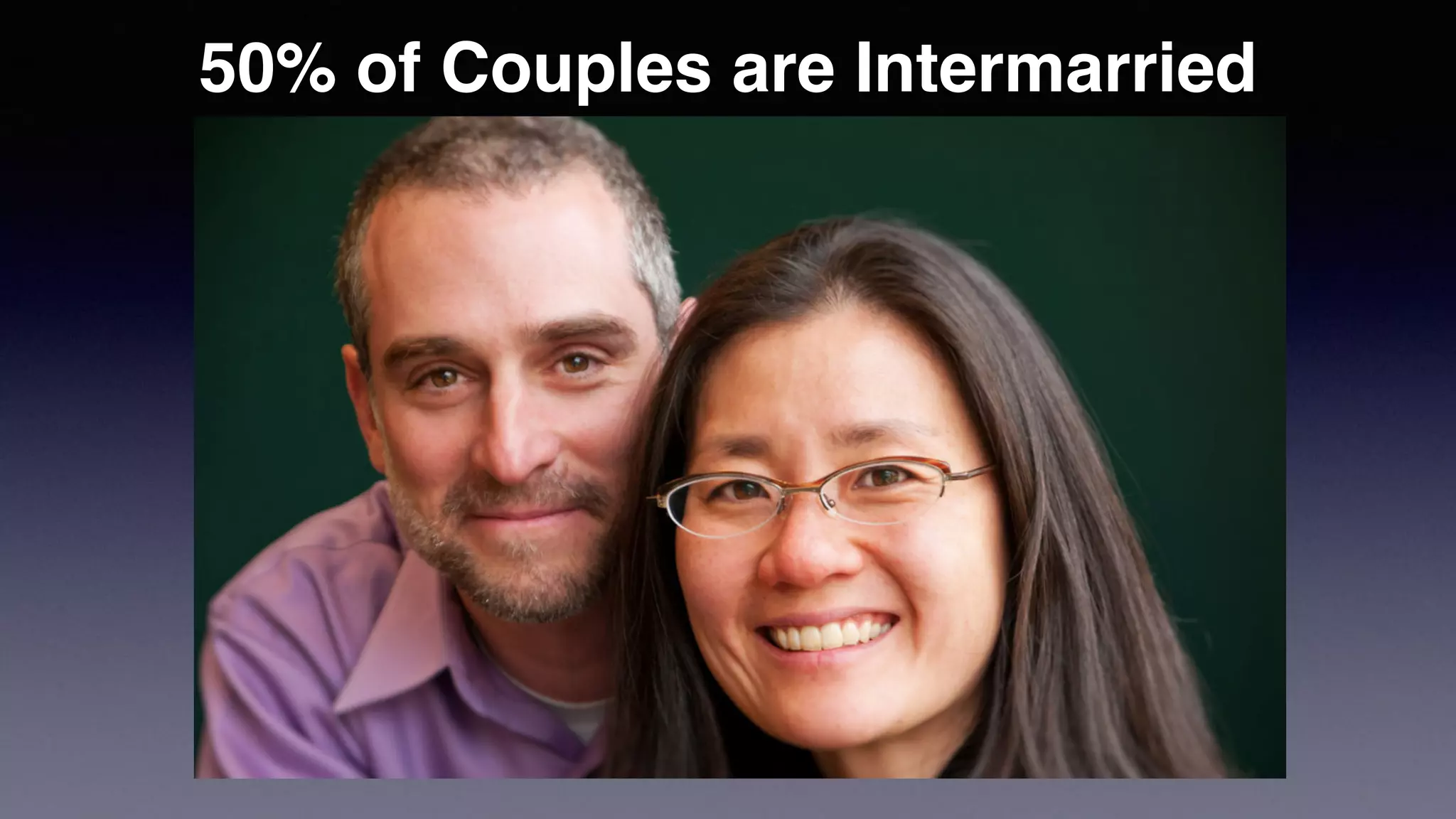 50% of Couples are Intermarried
 