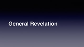 General Revelation
 