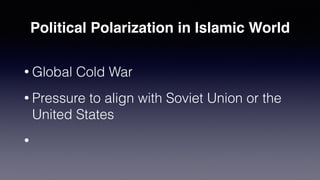 Modernization of the Islamic World
• Women’s rights
• Modern
fi
lm and TV
• Popular Music
• Democratic Institutions
• Popular Dress and culture
 