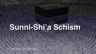 Rise of Islamic Extremism
1. Reaction to Modern Culture
2. Reaction to Secular Governments
3. Reaction to Political Pressure from Cold War Super Powers
 