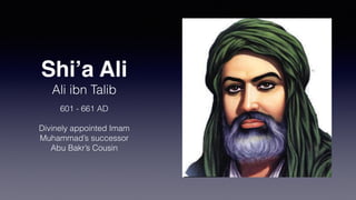 Sunni-Shi’a Schism
INT-244 Topic 3 • Day 3
 