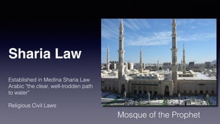 Hegira
622 AD
Flight to Medina
Year One
 