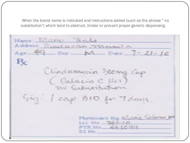 prescription sample