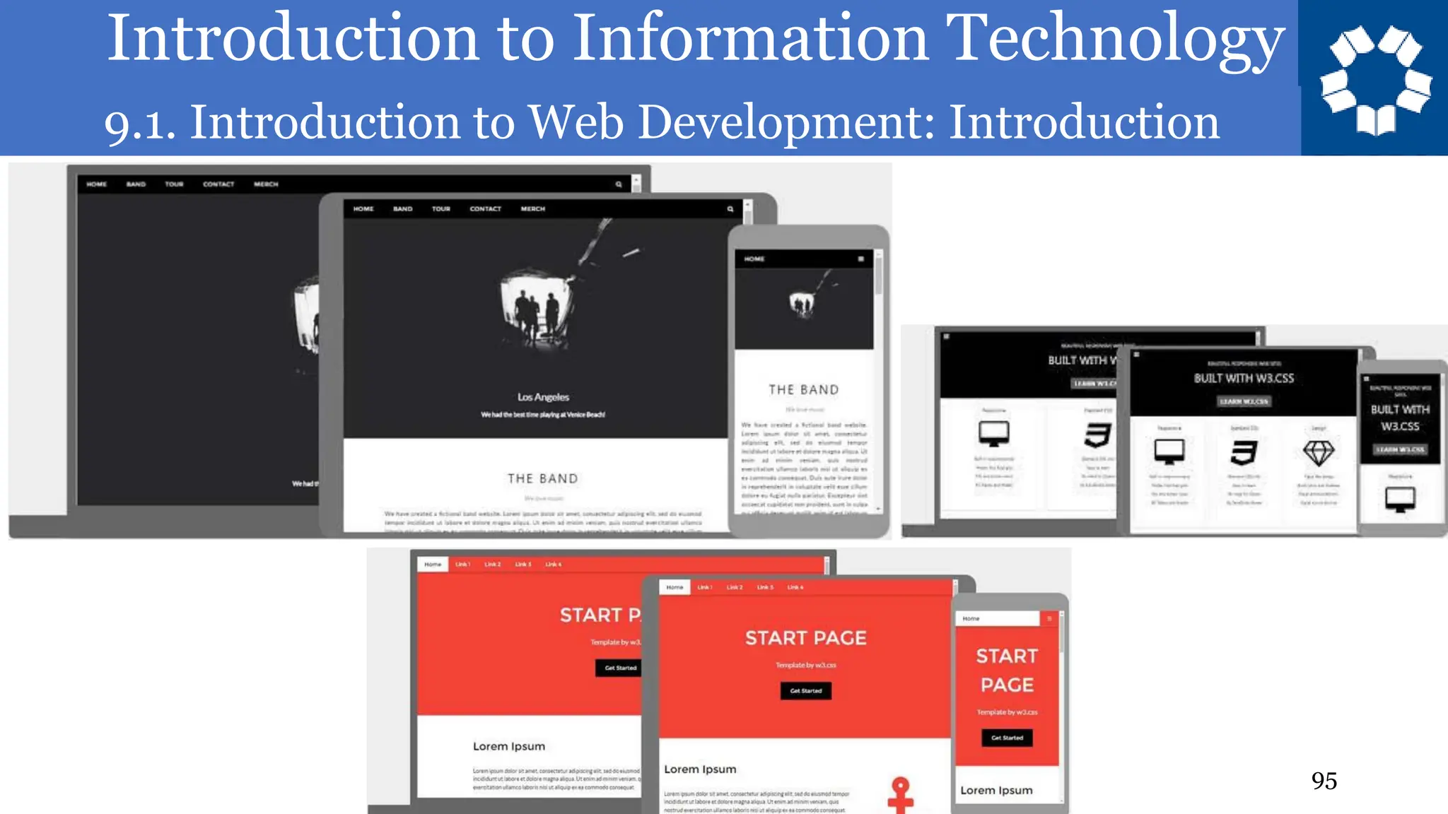 Introduction to Information Technology
9.1. Introduction to Web Development: Introduction
95
 