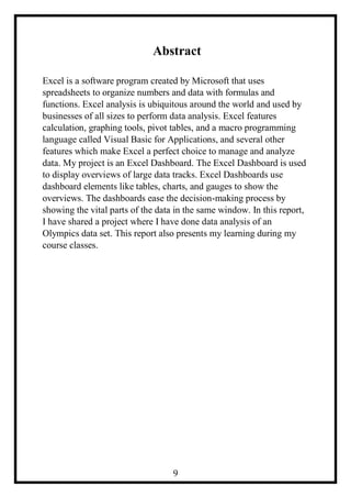 INT217 Project Report: Excel Dashboard | PDF