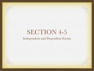 Integrated Math 2 Section 4-5