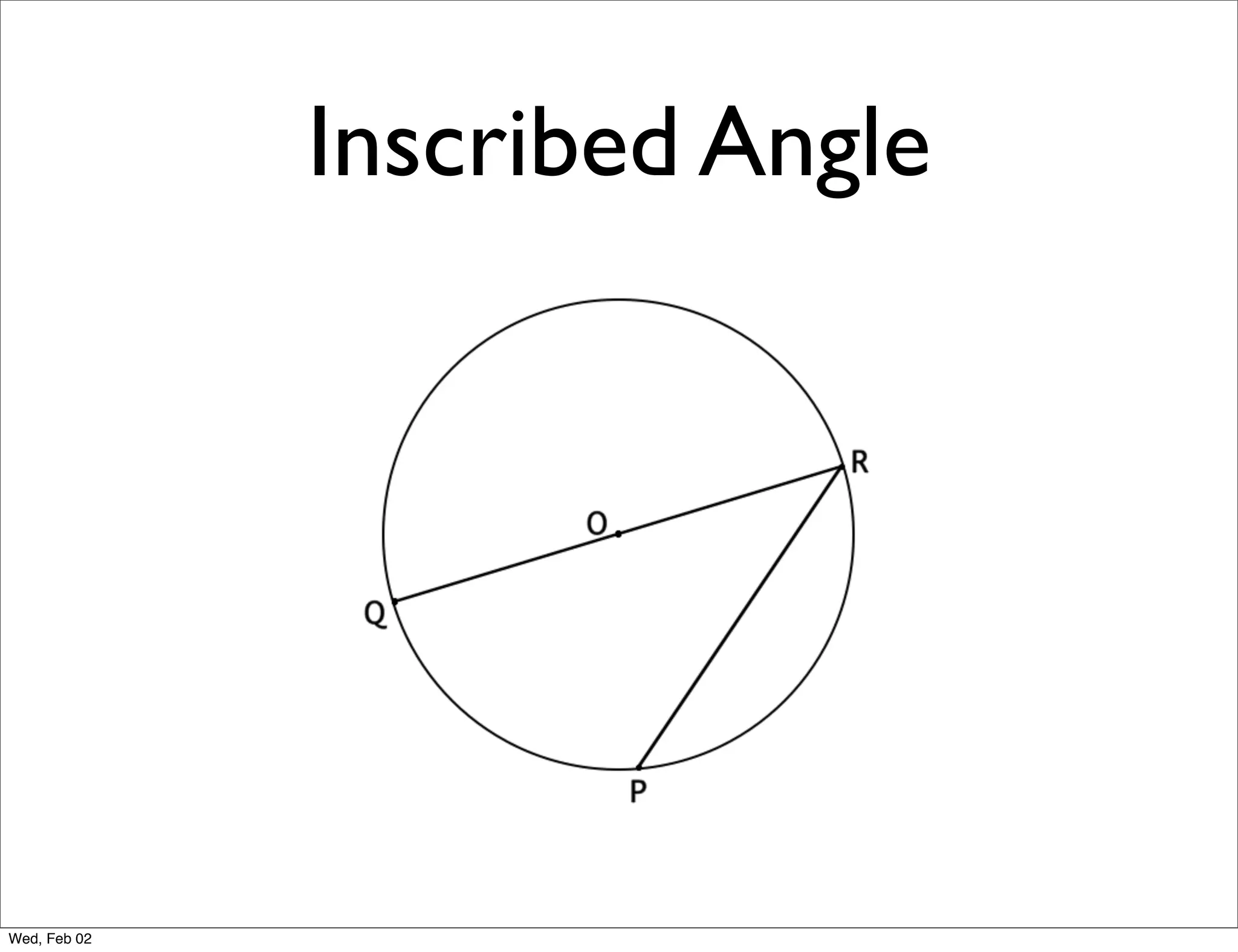 Inscribed Angle




Wed, Feb 02
 