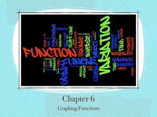 Chapter 6
Graphing Functions
 