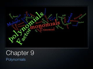 Chapter 9
Polynomials
 