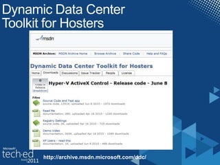 Dynamic Data Center Toolkit for Hostershttp://archive.msdn.microsoft.com/ddc/