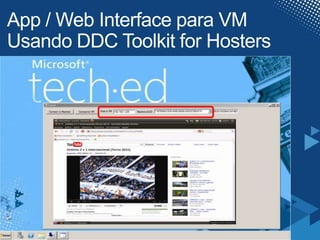 App / Web Interface para VMUsando DDC Toolkit for Hosters