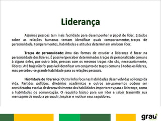 Liderança
 