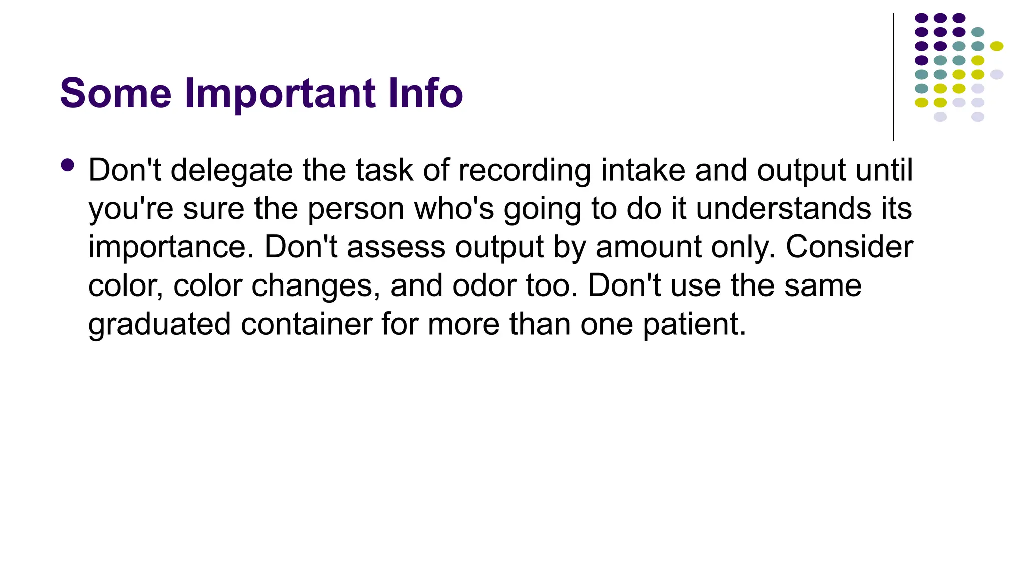 Intake and output charting in nursing care | PPTX